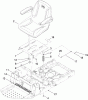 Toro 74399 (Z5020) - TimeCutter Z5020 Riding Mower, 2009 (290000001-290000439) Ersatzteile SEAT ASSEMBLY