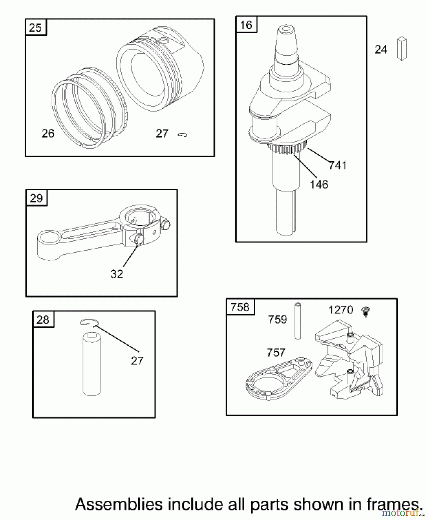  Toro Neu Mowers, Zero-Turn 74403 (16-42Z) - Toro 16-42Z TimeCutter Z Riding Mower, 2003 (230000001-230999999) CRANKSHAFT ASSEMBLY BRIGGS AND STRATTON 286H77-0165-E1