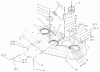 Toro 74405 (18-52ZX) - 18-52ZX TimeCutter ZX Riding Mower, 2003 (230000001-230999999) Ersatzteile 52IN DECK BELT DRIVE AND LIFT ASSEMBLY