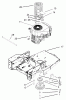 Toro 74405 (18-52ZX) - 18-52ZX TimeCutter ZX Riding Mower, 2003 (230000001-230999999) Ersatzteile ENGINE AND CLUTCH ASSEMBLY