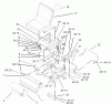 Toro 74405 (18-52ZX) - 18-52ZX TimeCutter ZX Riding Mower, 2003 (230000001-230999999) Ersatzteile MAIN FRAME AND SEAT ASSEMBLY