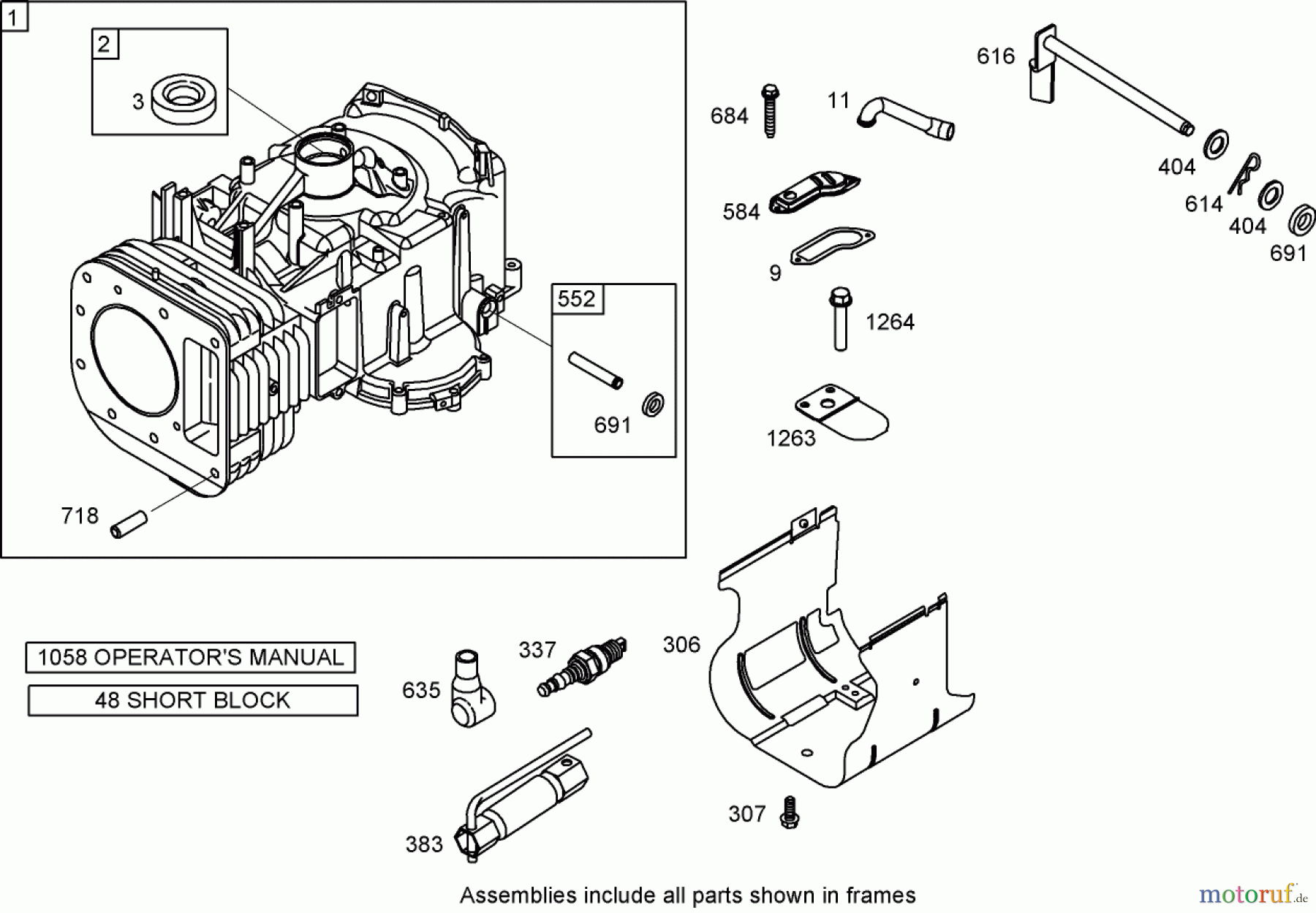  Toro Neu Mowers, Zero-Turn 74419 (Z380) - Toro TimeCutter Z380 Riding Mower, 2007 (270000001-270999999) CYLINDER ASSEMBLY BRIGGS AND STRATTON 31A707-0116-E1