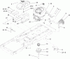 Toro 74420 (Z420) - TimeCutter Z420 Riding Mower, 2007 (270000001-270999999) Ersatzteile ENGINE ASSEMBLY