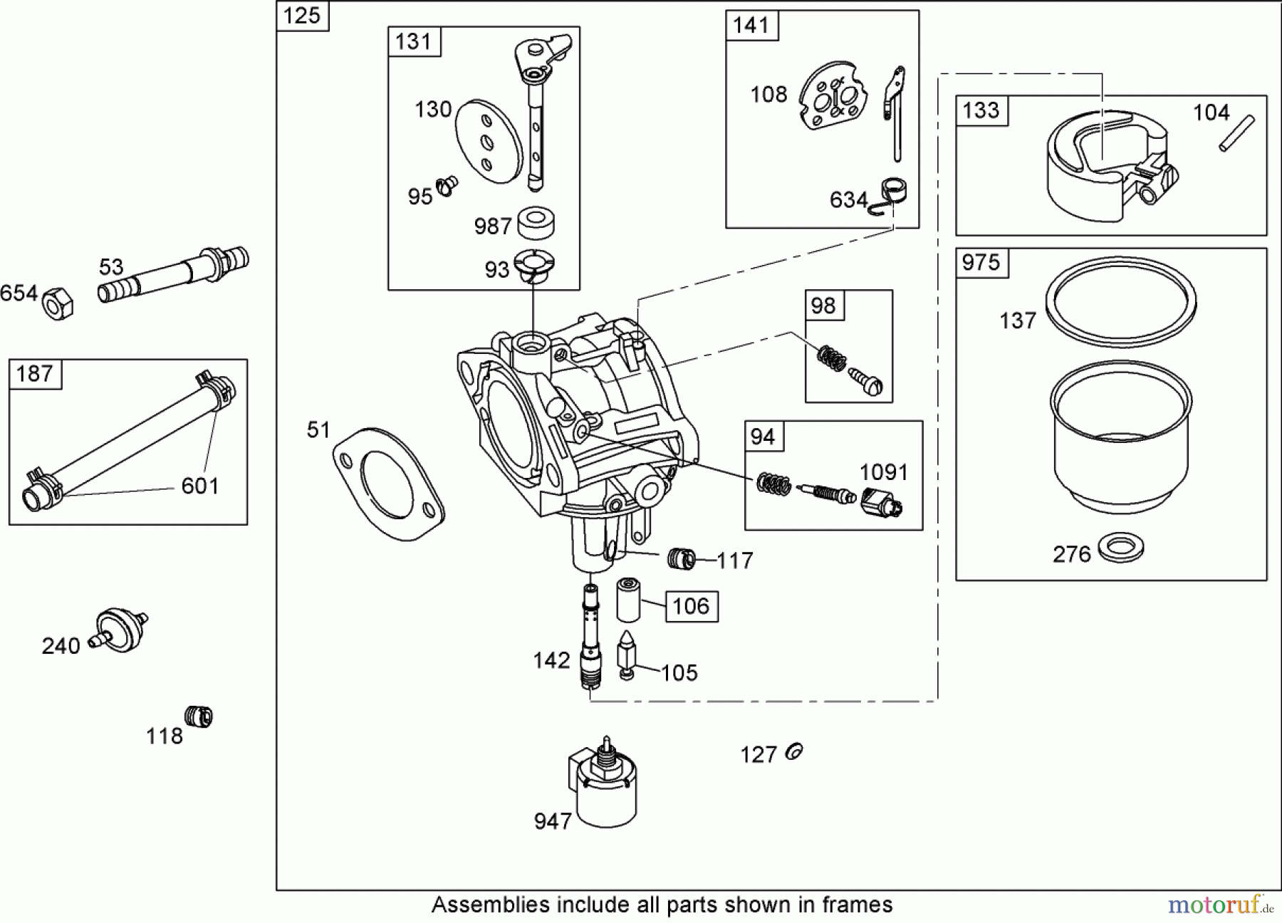  Toro Neu Mowers, Zero-Turn 74432 (ZD380) - Toro TimeCutter ZD380 Riding Mower, 2007 (270000001-270999999) CARBURETOR ASSEMBLY (KEIHIN) BRIGGS AND STRATTON 31A707-0116-E1