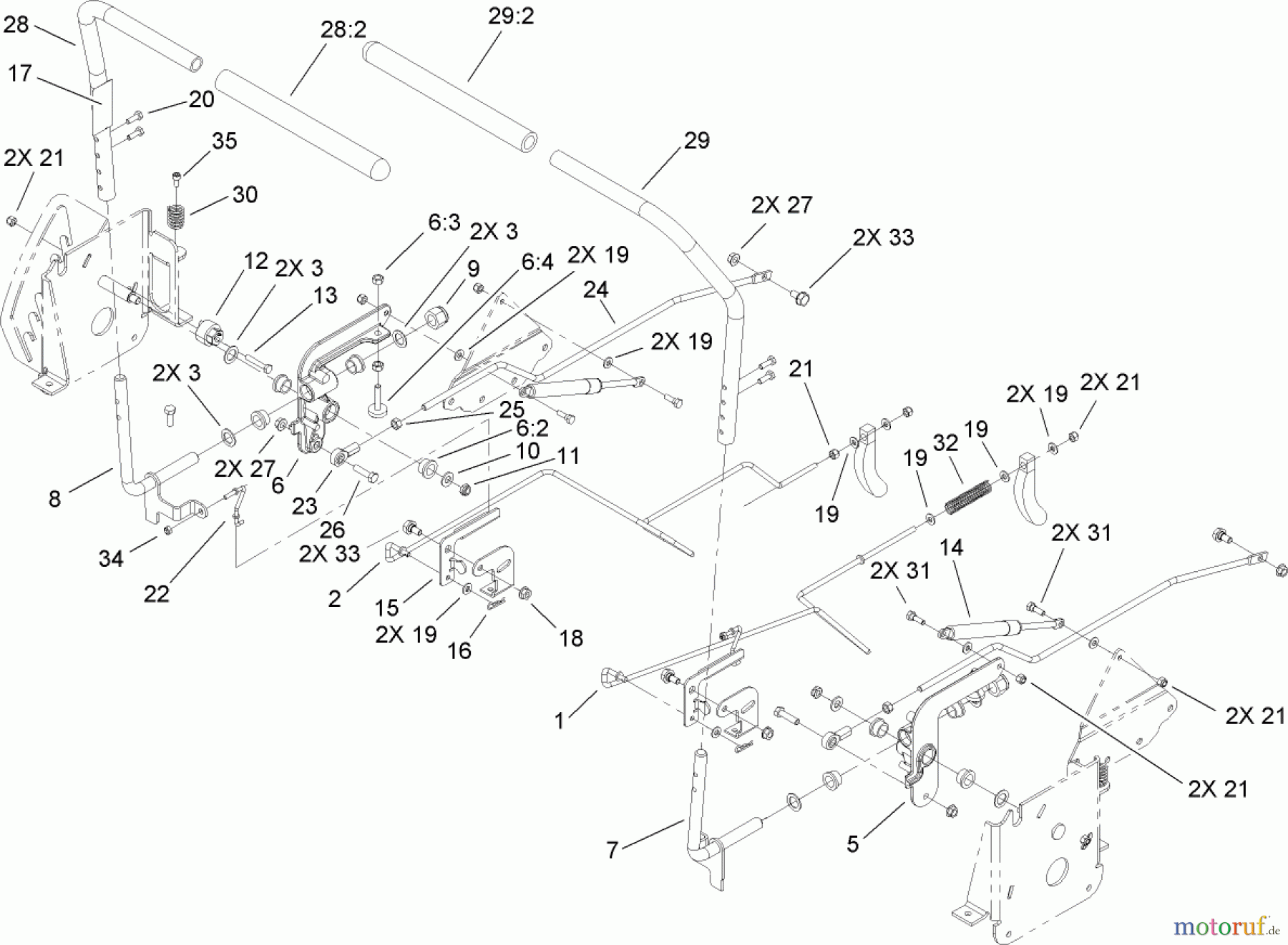  Toro Neu Mowers, Zero-Turn 74434 (ZD530) - Toro TimeCutter ZD530 Riding Mower, 2007 (270000001-270999999) CONTROL ASSEMBLY