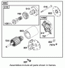 Toro 74501 (Z16-44) - Z16-44 TimeCutter Z Riding Mower, 2002 (220000001-220999999) Ersatzteile STARTER ASSEMBLY BRIGGS AND STRATTON 311777-0117-E1