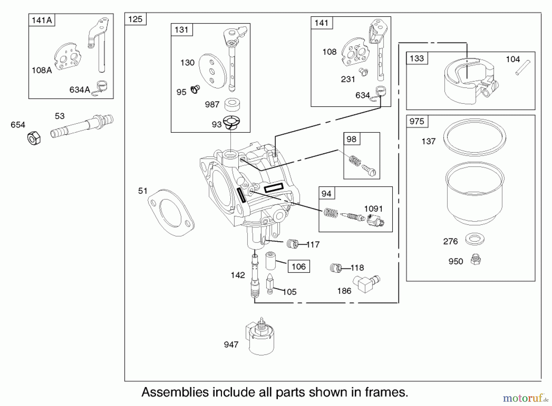  Toro Neu Mowers, Zero-Turn 74502 (Z16-44) - Toro Z16-44 TimeCutter Z Riding Mower, 2002 (220000001-220999999) CARBURETOR ASSEMBLY BRIGGS AND STRATTON 31E777-0126-E1