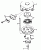 Toro 62837 - Shredder, 1974 (4000001-4999999) Ersatzteile REWIND STARTER NO. 590420