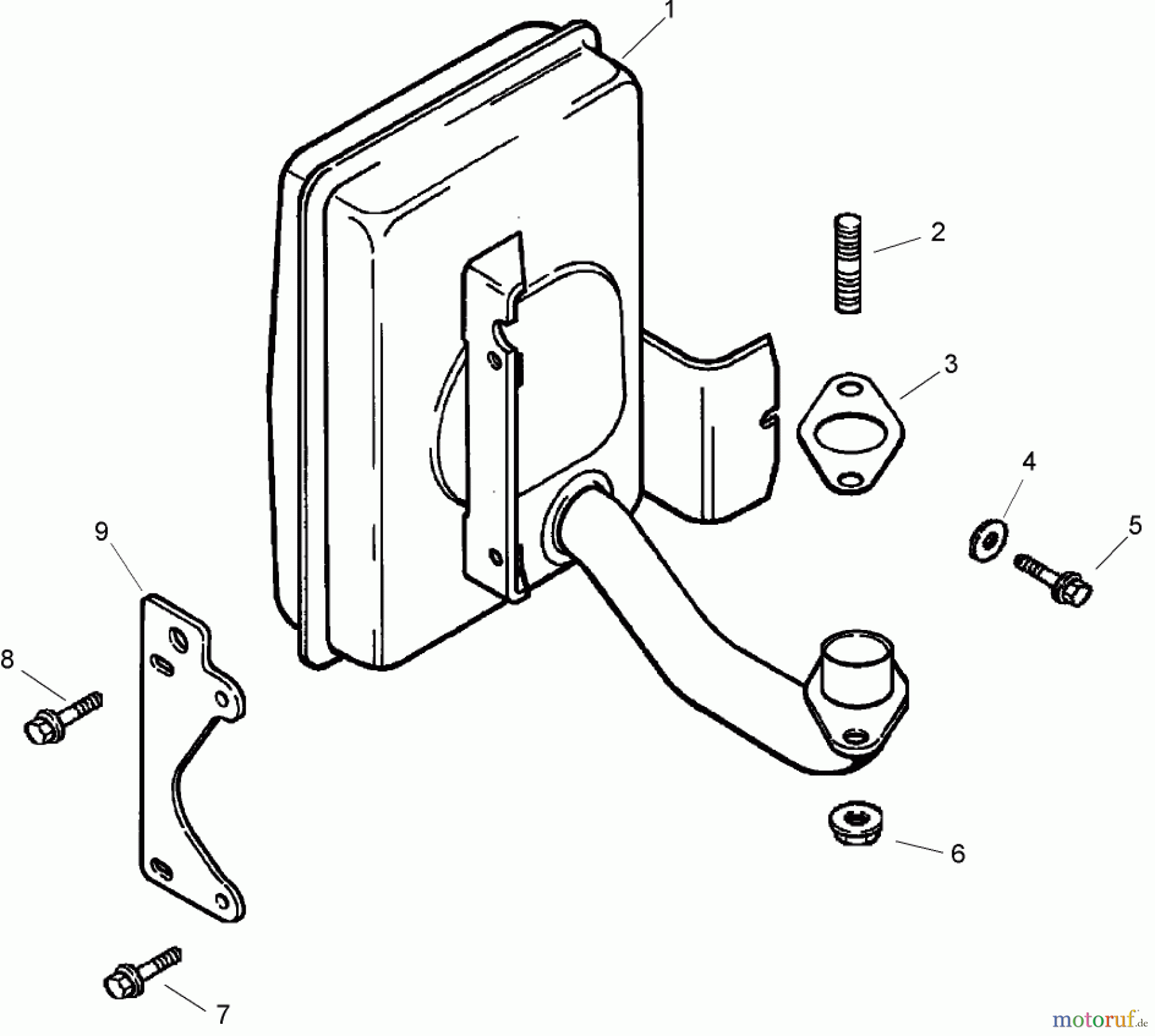  Toro Neu Mowers, Zero-Turn 74603 (ZX440) - Toro TimeCutter ZX440 Riding Mower, 2008 (280000001-280999999) EXHAUST ASSEMBLY KOHLER CV492S-27525