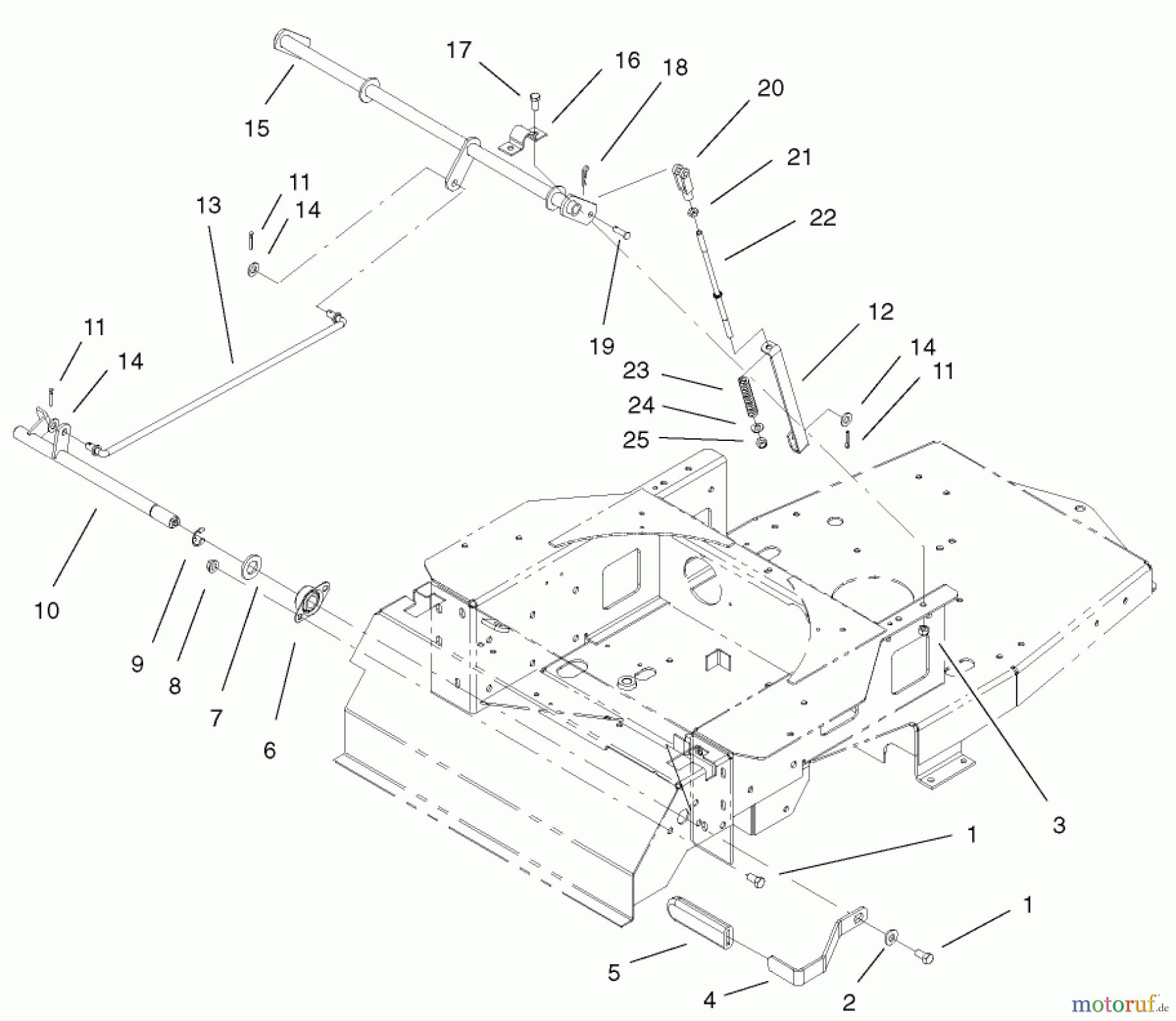 Toro Neu Mowers, Zero-Turn 74701 (Z17-52) - Toro Z17-52 TimeCutter Z Riding Mower, 2002 (220000001-220999999) PARKING BRAKE ASSEMBLY