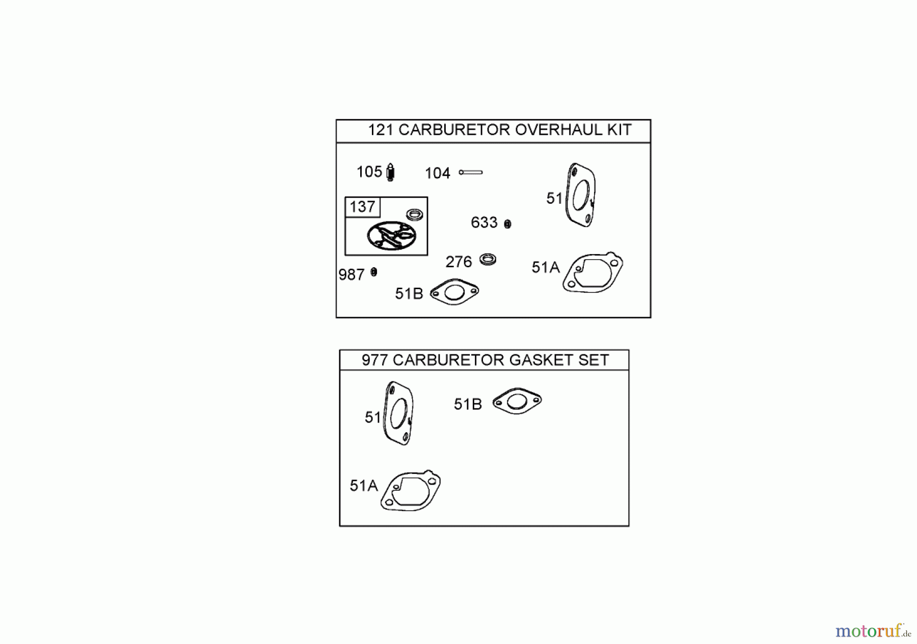  Toro Neu Mowers, Zero-Turn 74704 (ZX480) - Toro TimeCutter ZX480 Riding Mower, 2005 (250000001-250999999) CARBURETOR OVERHAUL KIT AND GASKET SET ASSEMBLIES BRIGGS AND STRATTON 406577-0191-E1