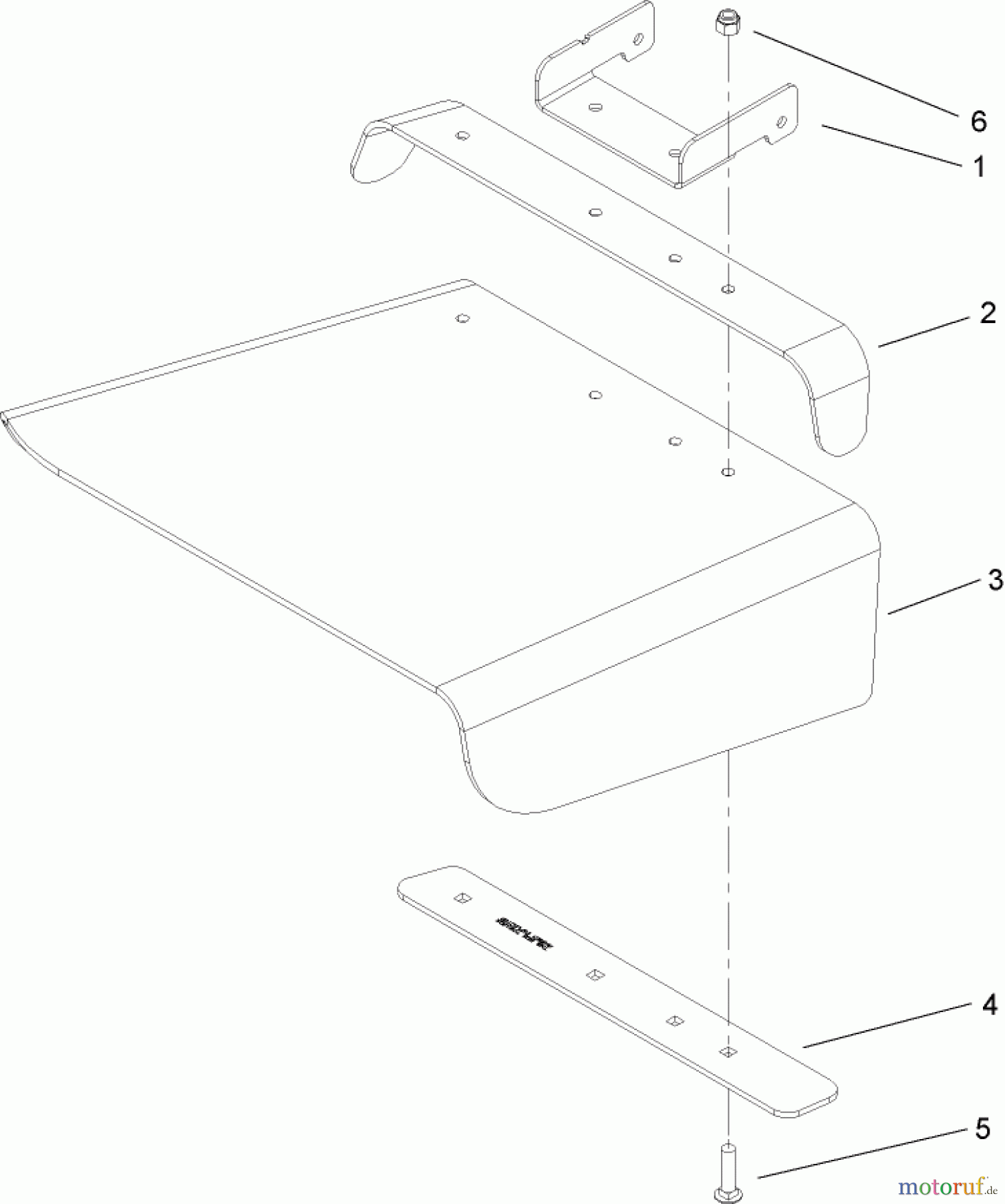  Toro Neu Mowers, Zero-Turn 74704 (ZX480) - Toro TimeCutter ZX480 Riding Mower, 2006 (260000001-260999999) DEFLECTOR ASSEMBLY NO. 108-8591