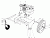 Toro 62912 - 5 hp Lawn Vacuum, 1975 (5000001-5999999) Ersatzteile ENGINE AND BASE ASSEMBLY (MODEL 62912)