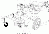 Toro 62912 - 5 hp Lawn Vacuum, 1979 (9000001-9999999) Pièces détachées ENGINE AND BASE ASSEMBLY (MODEL 62923)