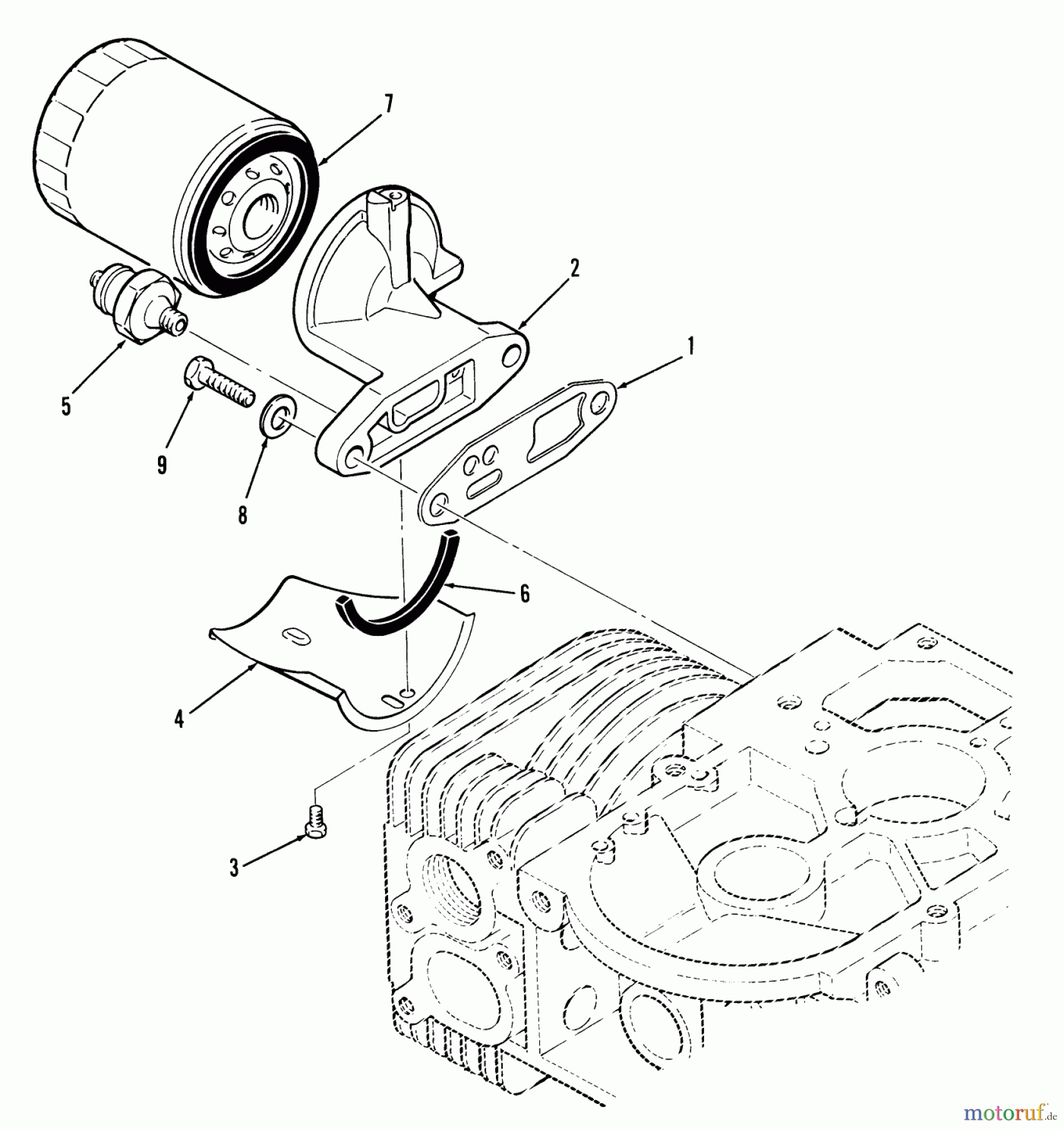 Toro Neu Mowers, Zero-Turn Y1-16OE01 (616-Z) - Toro 616-Z Tractor, 1989 SECTION 9-OIL FILTER
