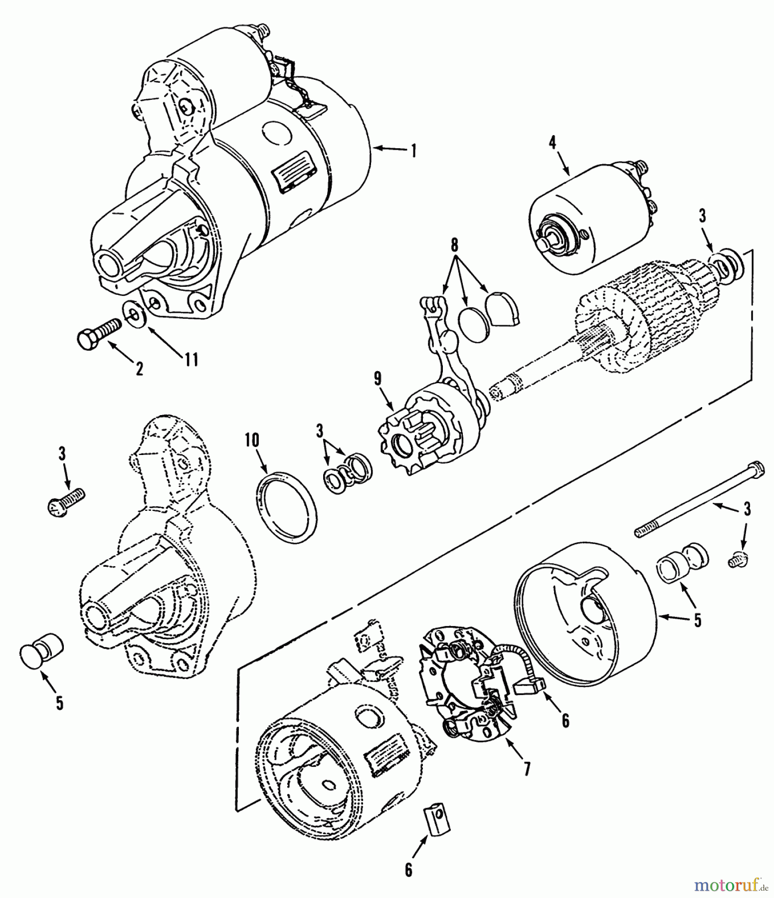  Toro Neu Mowers, Zero-Turn Z1-24OE03 (724-Z) - Toro 724-Z Tractor, 1990 STARTER