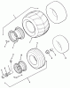 Toro Z1-24OE04 (724-Z) - 724-Z Tractor, 1991 (1000001-1999999) Ersatzteile WHEELS AND TIRES