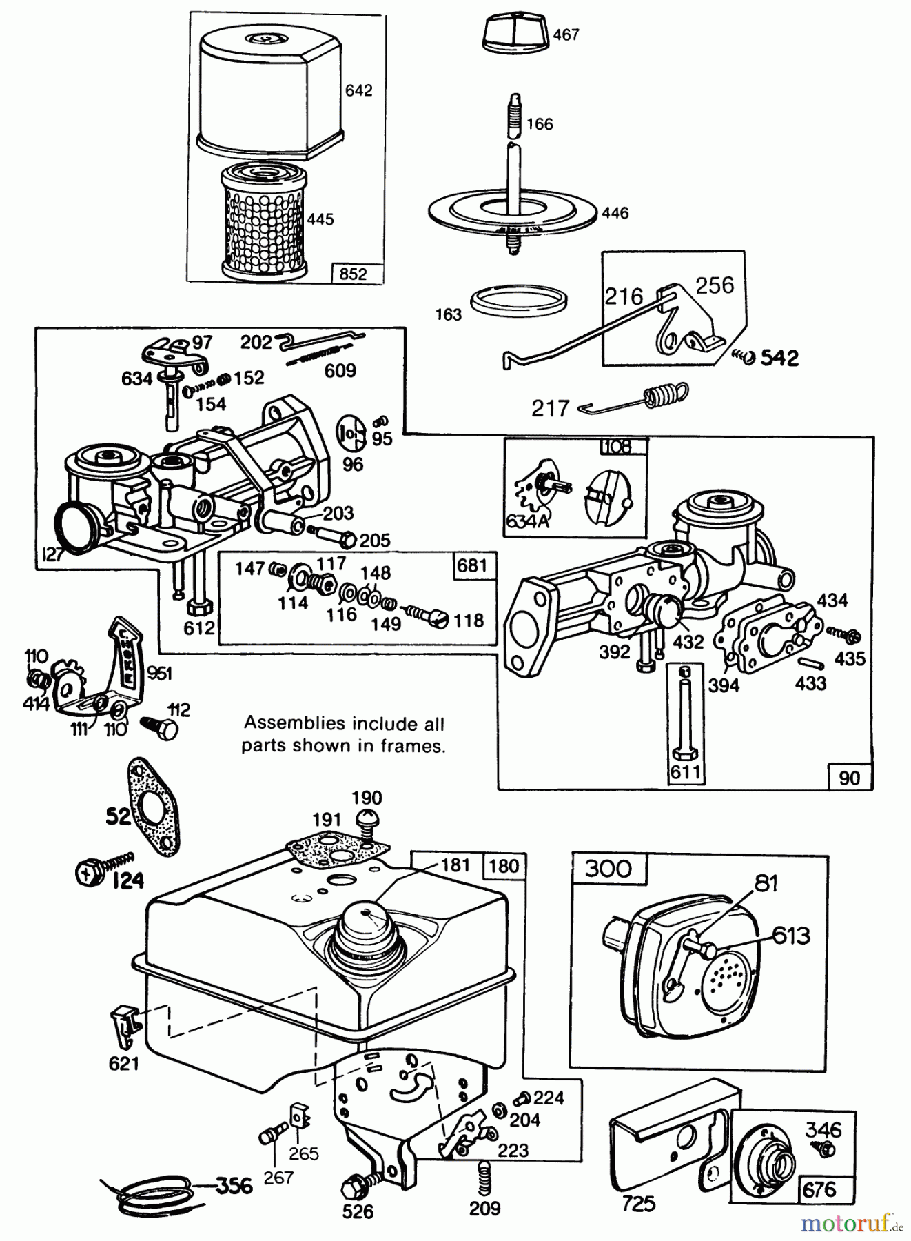  Toro Neu Blowers/Vacuums/Chippers/Shredders 62923 - Toro 5 hp Lawn Vacuum, 1987 (7000001-7999999) ENGINE BRIGGS & STRATTON MODEL NO. 130202-1640-01 #1