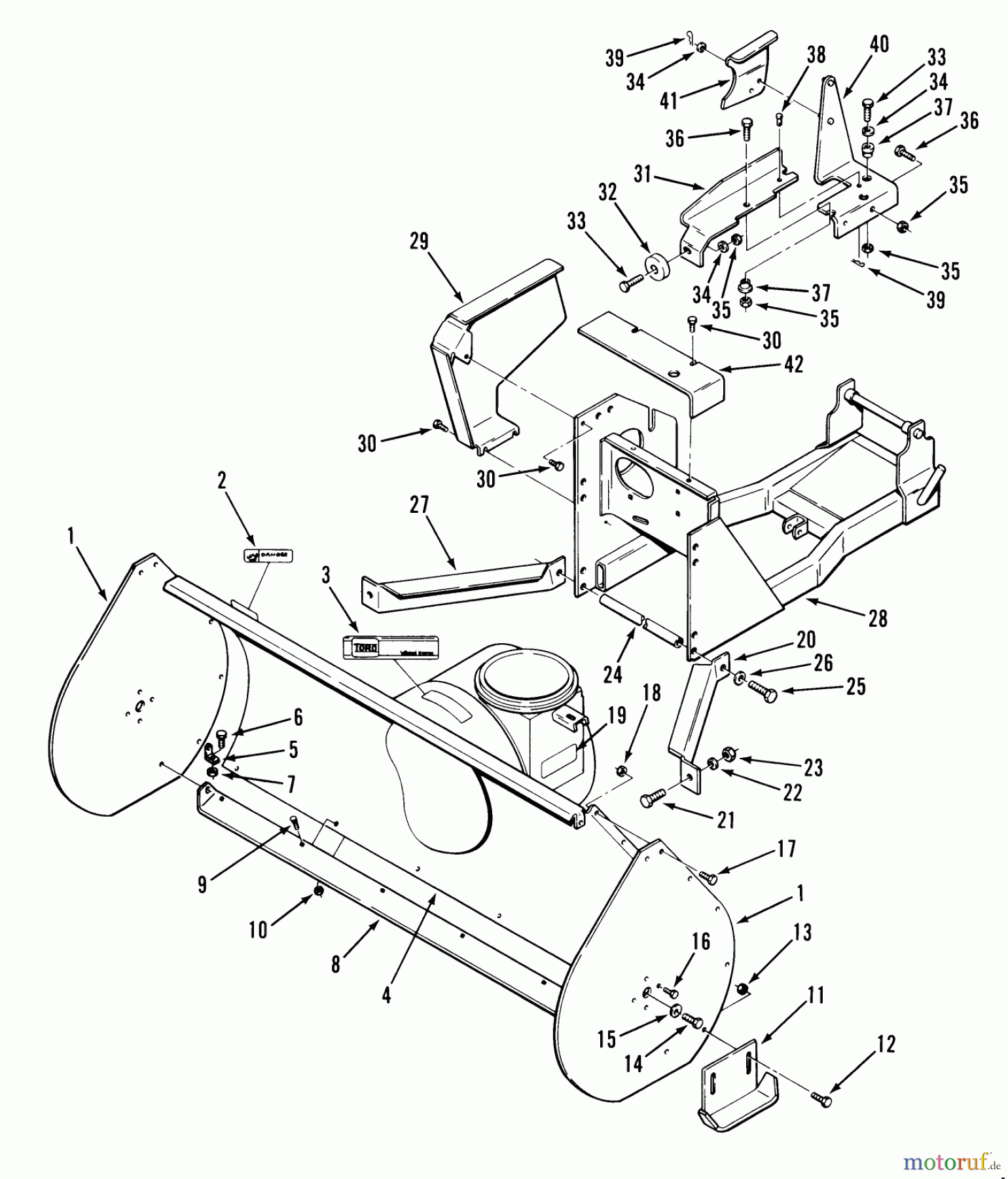 Toro Neu Snow Blowers/Snow Throwers Seite 1 06-44SC01 - Toro 44