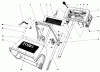 Toro 38000 (S-120) - S-120 Snowthrower, 1980 (0000001-0999999) Listas de piezas de repuesto y dibujos HANDLE ASSEMBLY