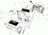 Toro 38000 (S-120) - S-120 Snowthrower, 1981 (1000001-1006870) Ersatzteile HANDLE ASSEMBLY