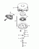 Toro 38035 (3521) - 3521 Snowthrower, 1986 (6000001-6999999) Ersatzteile REWIND STARTER NO. 590604