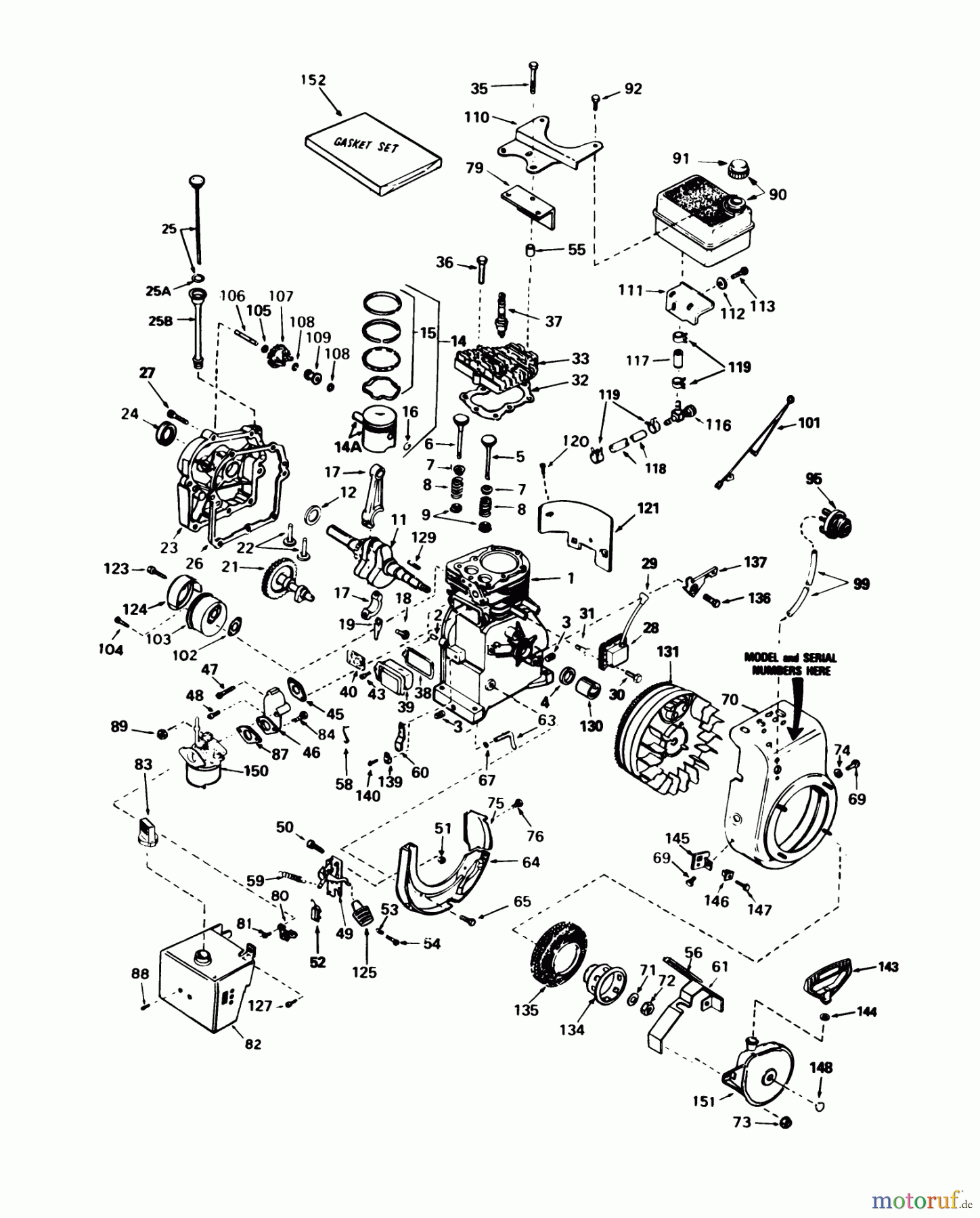  Toro Neu Snow Blowers/Snow Throwers Seite 1 38035 (3521) - Toro 3521 Snowthrower, 1987 (7000001-7999999) ENGINE TECUMSEH MODEL H35-45598R