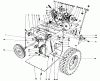 Toro 38056 (521) - 521 Snowthrower, 1984 (4000001-4999999) Listas de piezas de repuesto y dibujos TRACTION ASSEMBLY