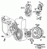 Toro 38150 (826) - 826 Snowthrower, 1980 (0000001-0999999) Listas de piezas de repuesto y dibujos ENGINE BRIGGS & STRATTON MODEL NO. 252412 TYPE NO. 0191-01 (11 H.P.SNOWTHROWER MODEL 38090)