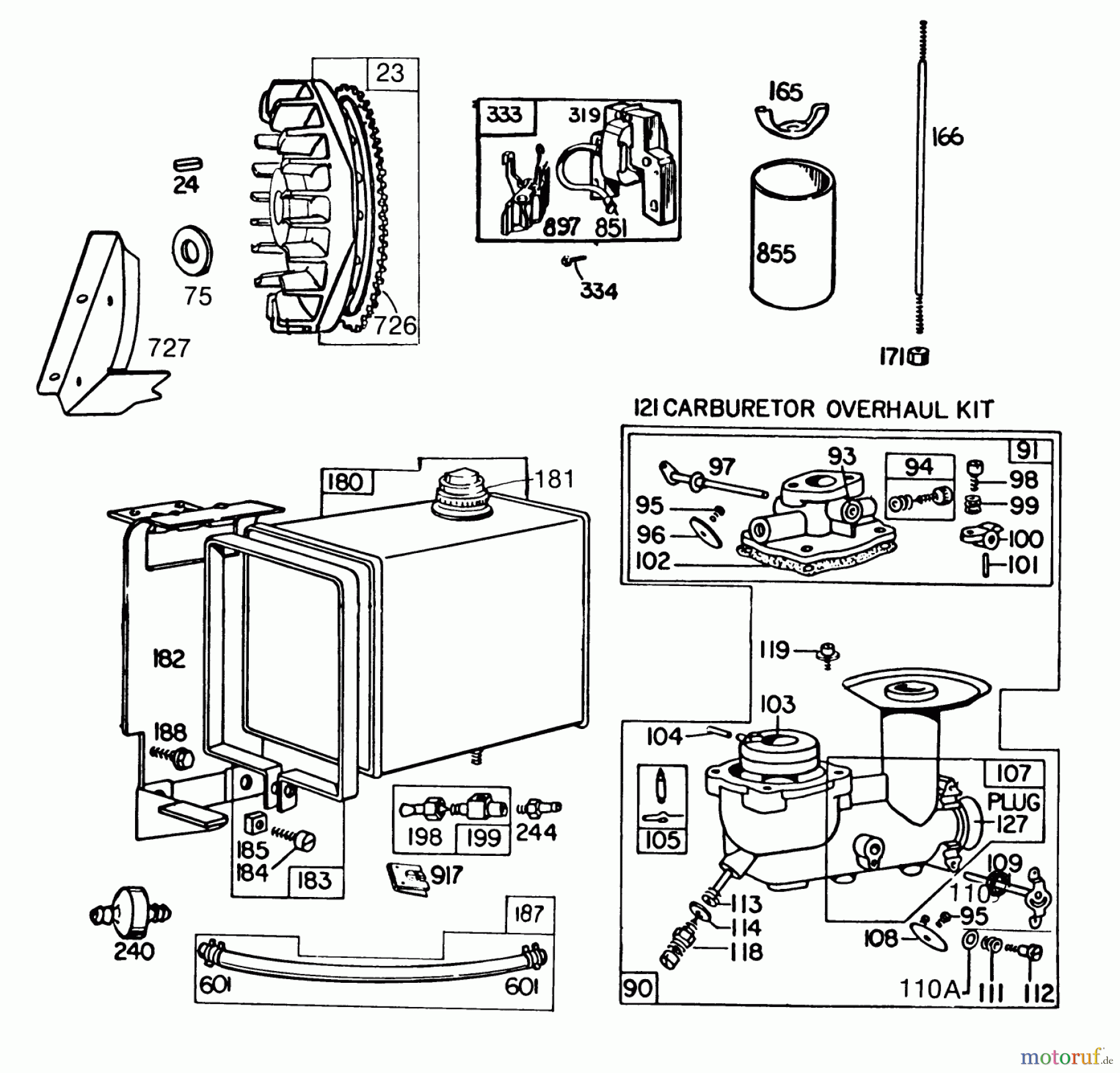 Toro Neu Snow Blowers/Snow Throwers Seite 1 38090 (1132) - Toro 1132 Snowthrower, 1985 (5000001-5999999) ENGINE BRIGGS & STRATTON MODEL NO. 252412-0685-01 #2