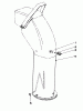Toro 38090 (1132) - 1132 Snowthrower, 1986 (6000001-6999999) Listas de piezas de repuesto y dibujos CHUTE EXTENSION KIT 26-1100 (OPTIONAL)