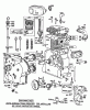 Toro 38095 (1132) - 1132 Snowthrower, 1981 (1000001-1999999) Listas de piezas de repuesto y dibujos ENGINE MODEL NO. 252416 TYPE 0190-01 (MODEL 38095) #1