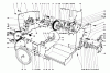 Toro 38095 (1132) - 1132 Snowthrower, 1981 (1000001-1999999) Listas de piezas de repuesto y dibujos TRACTION ASSEMBLY