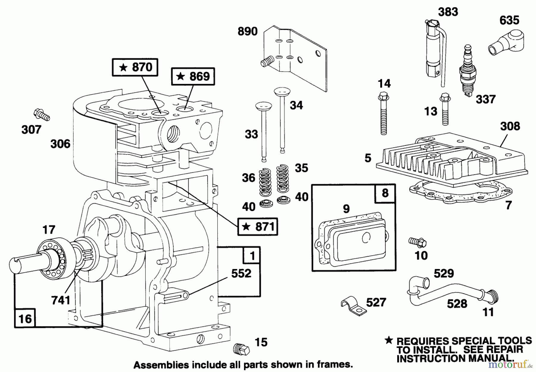 Toro Neu Blowers/Vacuums/Chippers/Shredders 62924 - Toro 5 hp Lawn Vacuum, 1995 (5900001-5999999) ENGINE BRIGGS & STRATTONMODEL 135202-0263-01 #1