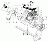 Toro 38115C (CR-20R) - CR-20 Snowthrower, 1988 (8000001-8999999) Listas de piezas de repuesto y dibujos ENGINE ASSEMBLY (MODEL NO.38115C)