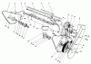 Toro 38115C (CR-20R) - CR-20 Snowthrower, 1988 (8000001-8999999) Listas de piezas de repuesto y dibujos LOWER FRAME ASSEMBLY