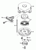 Toro 38115C (CR-20R) - CR-20 Snowthrower, 1988 (8000001-8999999) Ersatzteile REWIND STARTER NO. 590537