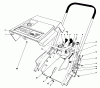 Toro 38115C (CR-20R) - CR-20 Snowthrower, 1988 (8000001-8999999) Ersatzteile SHROUD & HANDLE ASSEMBLY