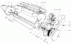 Toro 38120 (S-200) - S-200 Snowthrower, 1980 (0000001-0015000) Ersatzteile LOWER MAIN FRAME ASSEMBLY