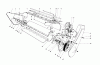 Toro 38120 (S-200) - S-200 Snowthrower, 1981 (1000001-1000350) Listas de piezas de repuesto y dibujos LOWER MAIN FRAME ASSEMBLY (MODEL 38120 & 38130)