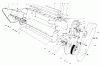 Toro 38120 (S-200) - S-200 Snowthrower, 1984 (4000001-4999999) Listas de piezas de repuesto y dibujos LOWER MAIN FRAME ASSEMBLY