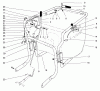 Toro 62924 - 5 hp Lawn Vacuum, 1998 (8900001-8999999) Ersatzteile CONTROL & HANDLE ASSEMBLY