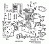 Toro 38160 (1132) - 1132 Snowthrower, 1985 (5000001-5999999) Ersatzteile ENGINE BRIGGS & STRATTON MODEL NO. 252416-0677-01 #1