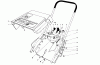 Toro 38162 (S-620) - S-620 Snowthrower, 1984 (4000001-4999999) Ersatzteile SHROUD & HANDLE ASSEMBLY