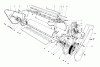 Toro 38165 (S-620) - S-620 Snowthrower, 1985 (5010001-5999999) Listas de piezas de repuesto y dibujos LOWER MAIN FRAME ASSEMBLY