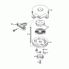 Toro 38165 (S-620) - S-620 Snowthrower, 1987 (7000001-7999999) Ersatzteile REWIND STARTER NO. 590537