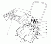 Toro 38165 (S-620) - S-620 Snowthrower, 1990 (0000001-0999999) Ersatzteile SHROUD & HANDLE ASSEMBLY