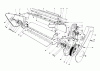 Toro 38167C (S-620) - S-620 Snowthrower, 1986 (6000001-6999999) Ersatzteile LOWER MAIN FRAME ASSEMBLY