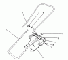 Toro 38175 - CCR Powerlite Snowthrower, 1993 (3900001-3999999) Listas de piezas de repuesto y dibujos HANDLE ASSEMBLY