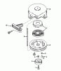 Toro 38175 - CCR Powerlite Snowthrower, 1993 (3900001-3999999) Listas de piezas de repuesto y dibujos RECOIL STARTER NO. 590537